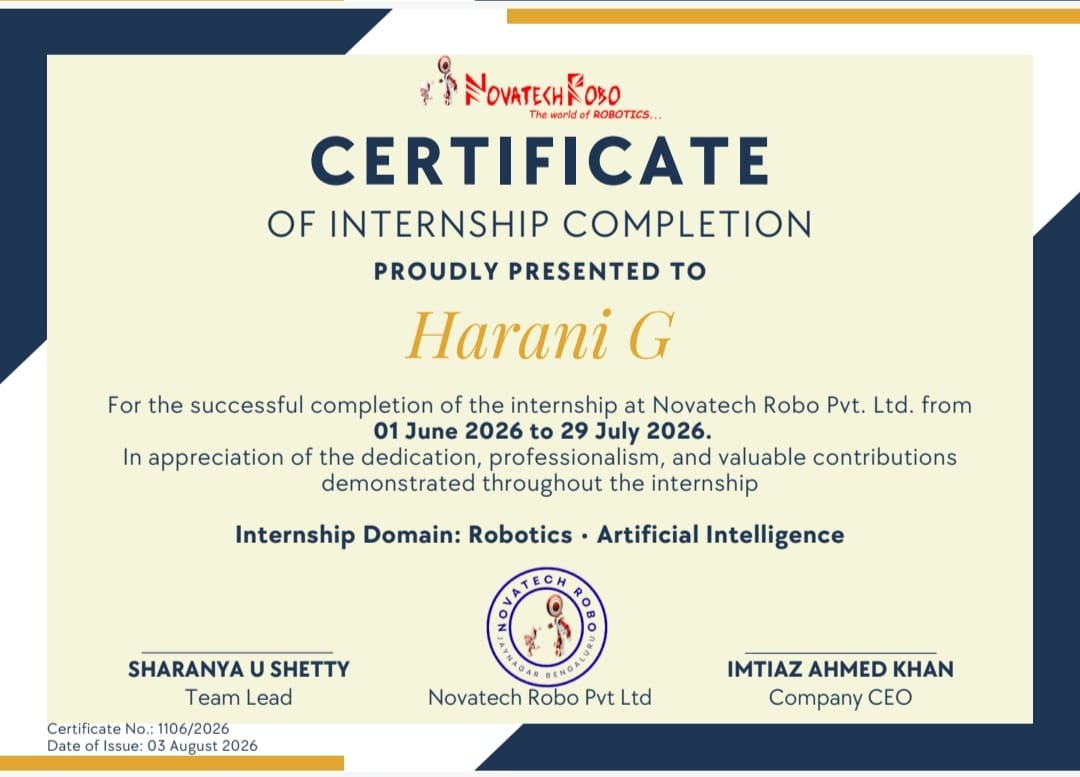 Internship Certificate